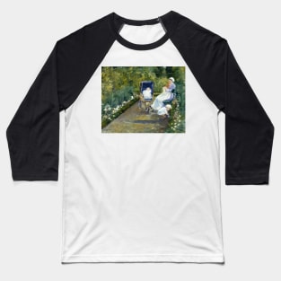 Children in a Garden (The Nurse) by Mary Cassatt Baseball T-Shirt